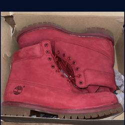 Red Timberlands Size 12