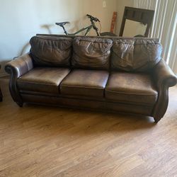 Leather Sofa 100 or best offer