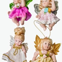 7 Miniature Porcelain Dolls 2"