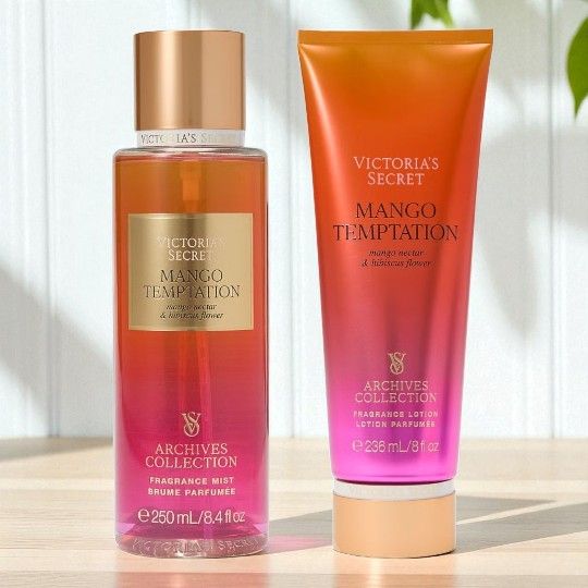 Victoria's Secret Mango Temptation Body Mist & Body Lotion 2 Piece Set