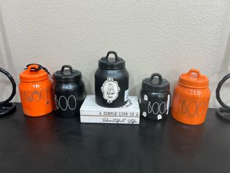 Rae Dunn Halloween Canisters