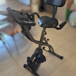 Folding Stationary Exercise Bike – Compact & Quiet