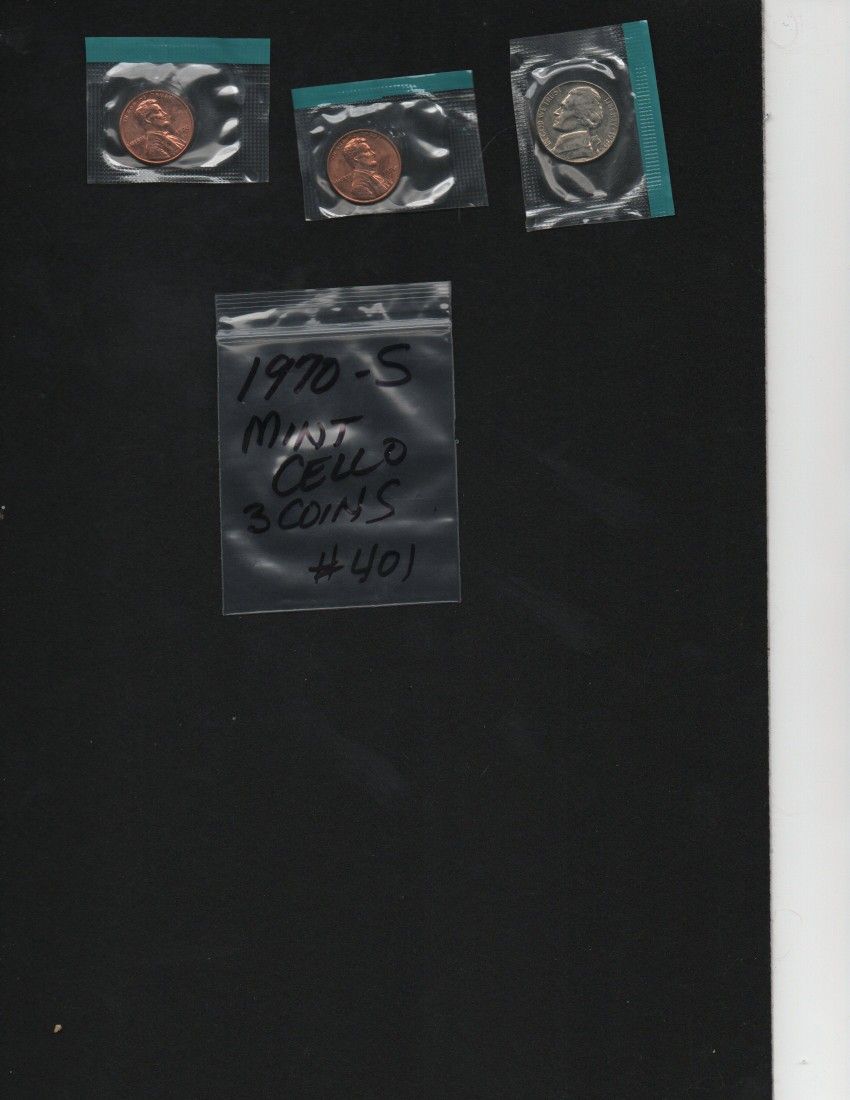 1970-S--3 Coin Set In Mint Cello. #401