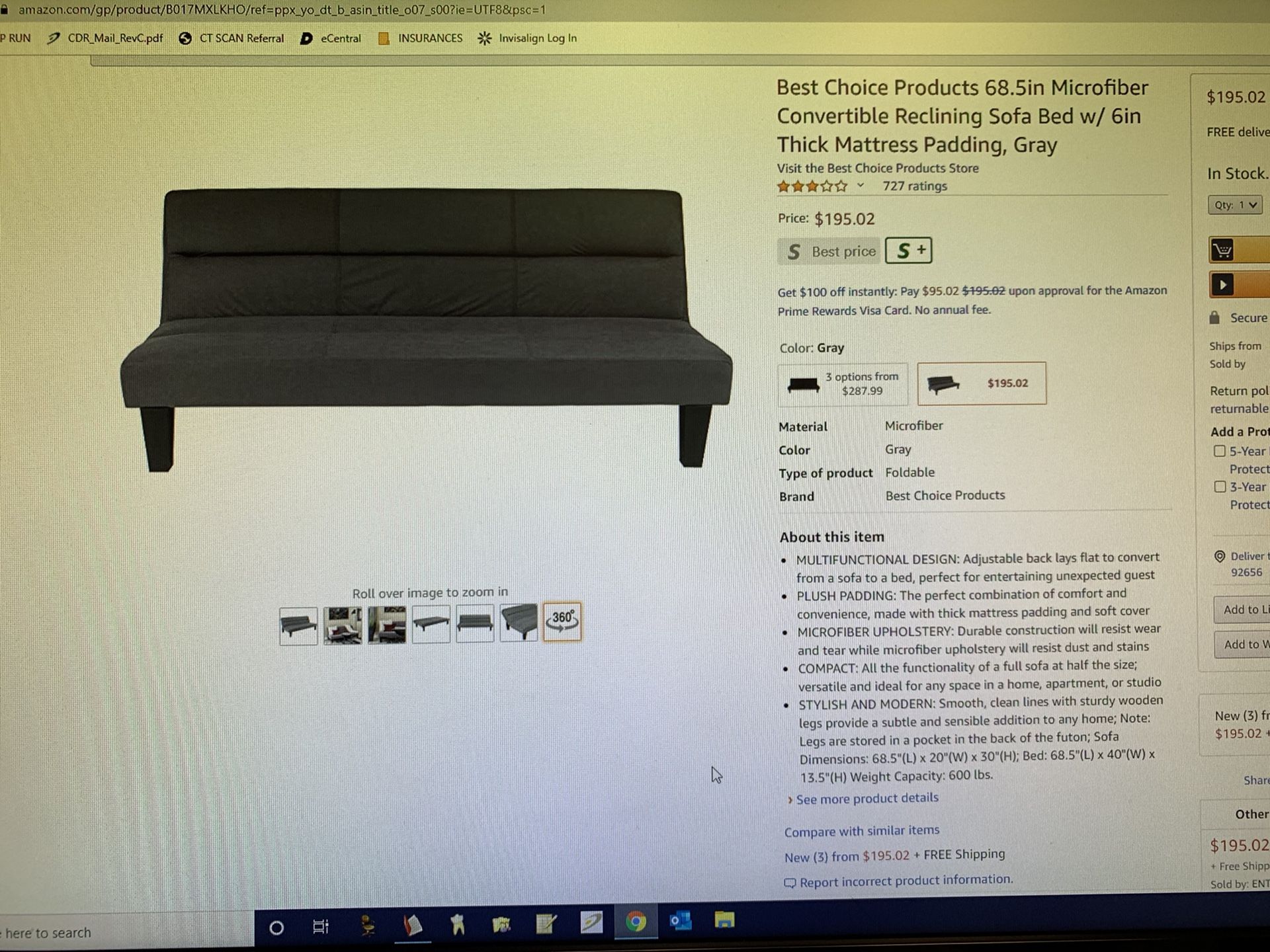 Futon/ convertible couch