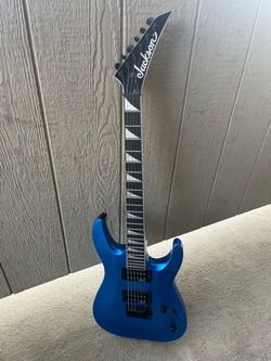 Jackson guitar shredder hot blue silk