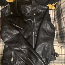 SHEIN Faux Leather Jacket