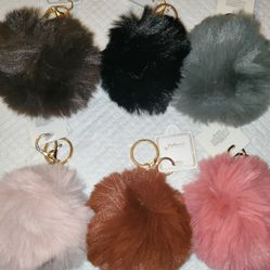 Pom Pom Key Chains