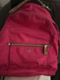 Michael Kors Pink Nylon Backpack