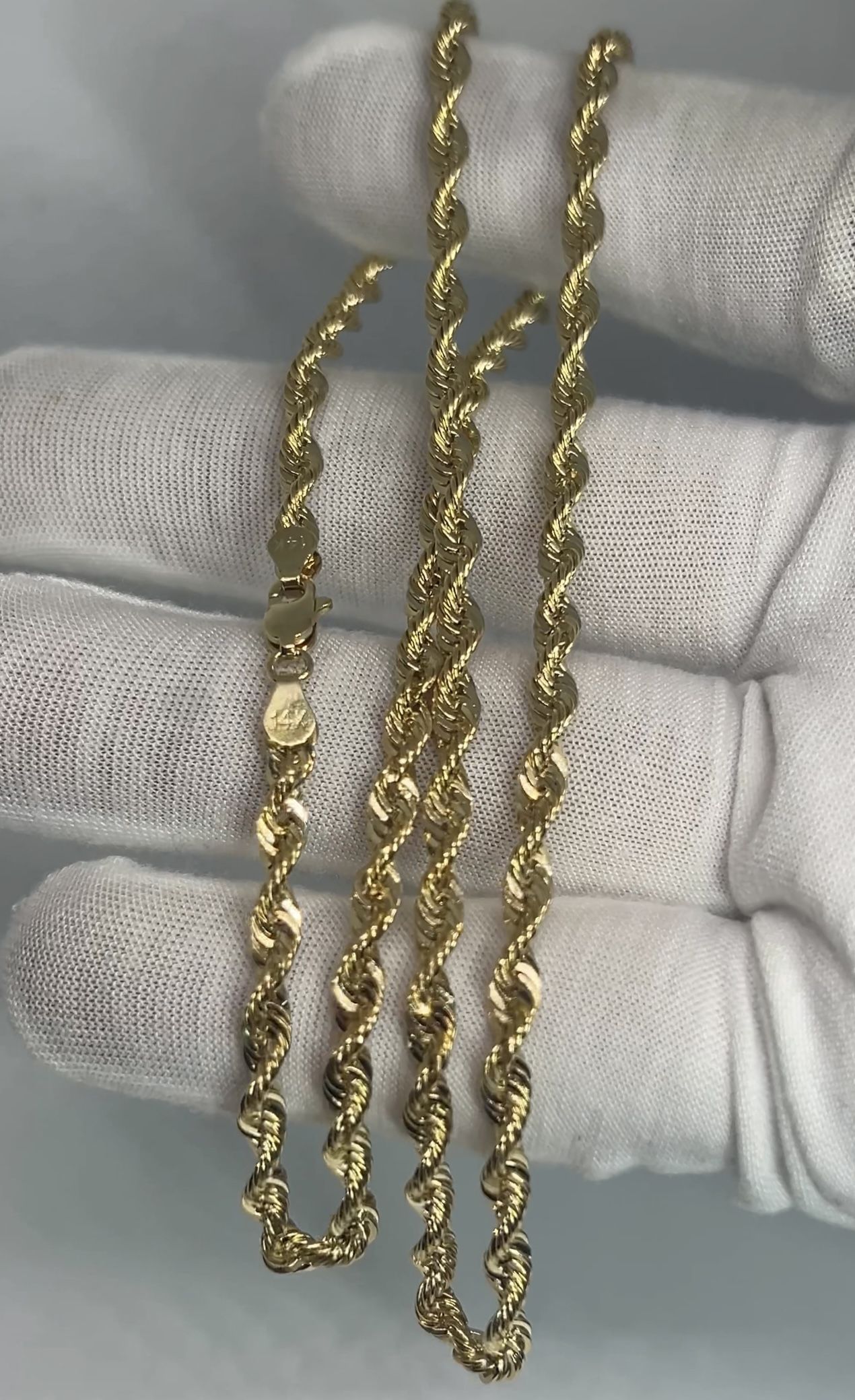 14k Gold Rope Chain 