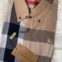 Burberry Mens Short Sleeve Shirt 