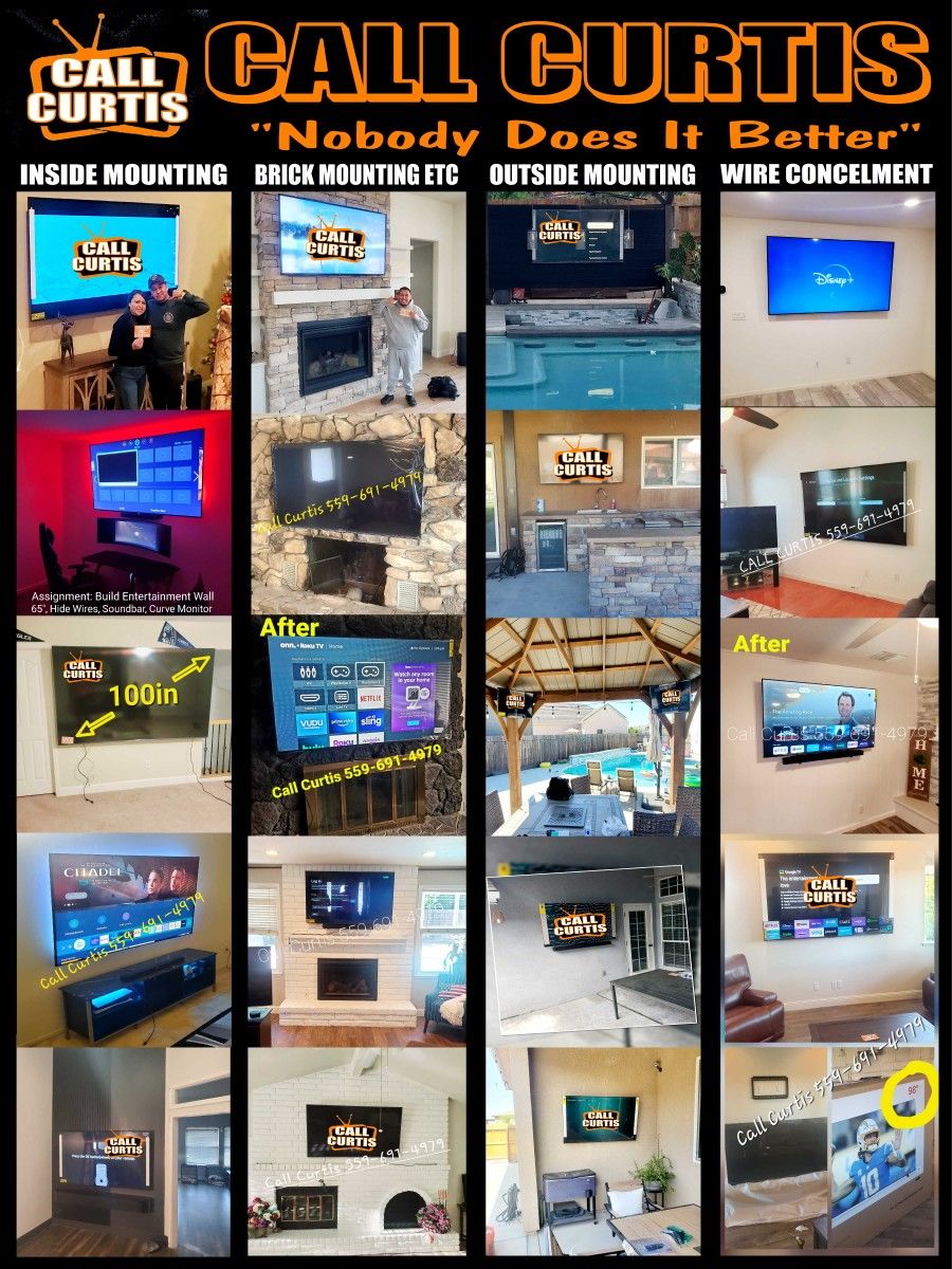55"- 65"-75"-86" TV Wall Mount ing 