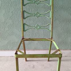 Project - Antique Outdoor Patio Garden Green Italian Ladder Back Chair