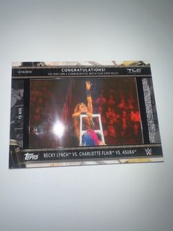 02/10 Made Total - 2021 Rare Topps WWE - Match Film (Becky Lynch vs Charlotte Flair vs Asuka