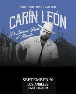 Carin Leon concert tickets, Los Angeles 9/20/2026