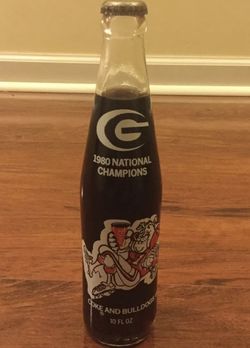 Vintage UGA 1980 Championship Coca Cola Bottle