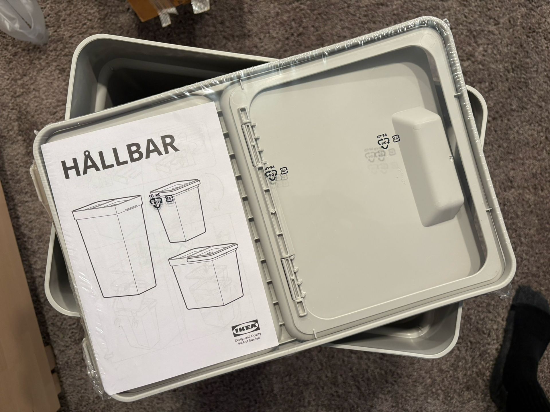 IKEA Hallbar Garbage Bin NEW