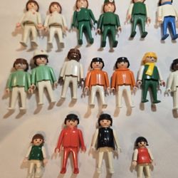 Vintage Playmobil Geobra Medical Lot 17 Figures