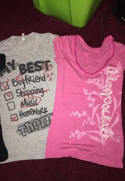 Young girl Shirts Size Medium