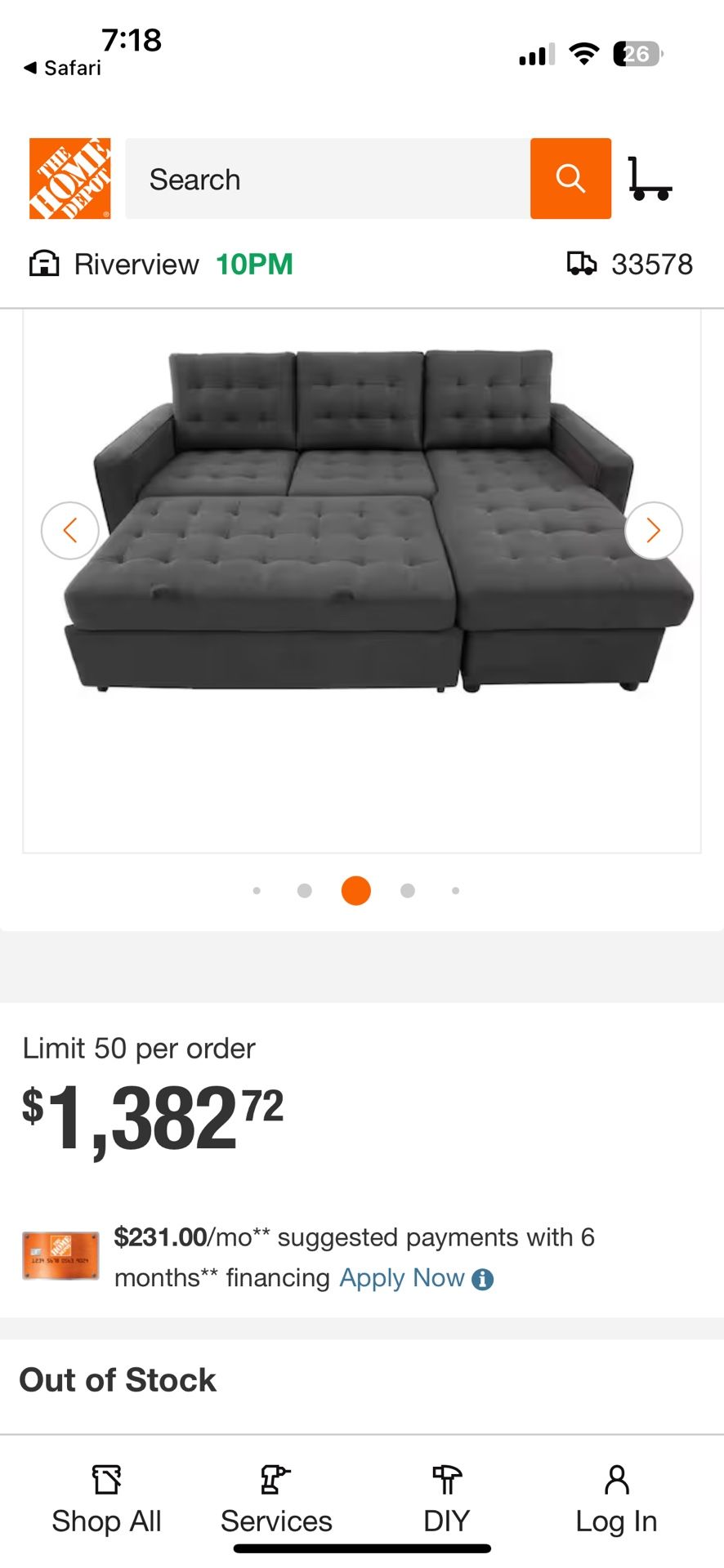 L Shaped Couch