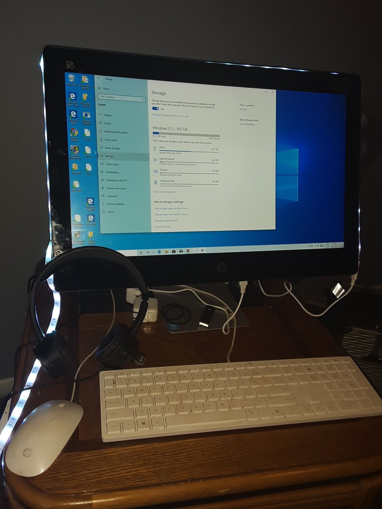 HP all in one desktop with Windows 10