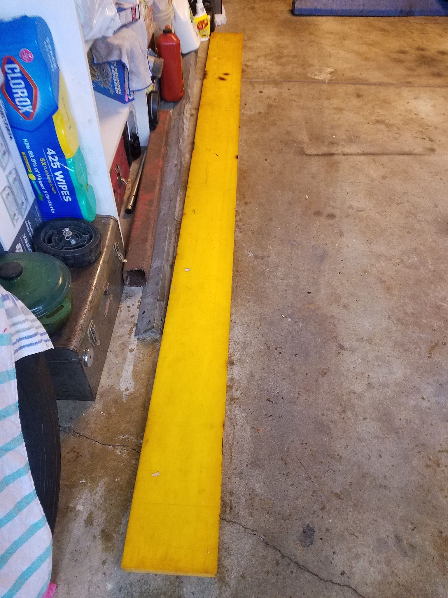 Rubber Blade For Snow Plow Or Snow Pusher 10 Feet Long and 8inches Wide For 1,1/2 Inch Tick