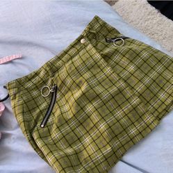 UNIF Plaid Clue Skirt 