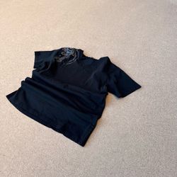Versace Black Graphic Shoulder T-Shirt Mens size Large