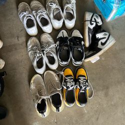 ALL  7 pairs of shoes 6 Nike and 1 New Balance