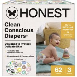 Size 3 Honest Diapers