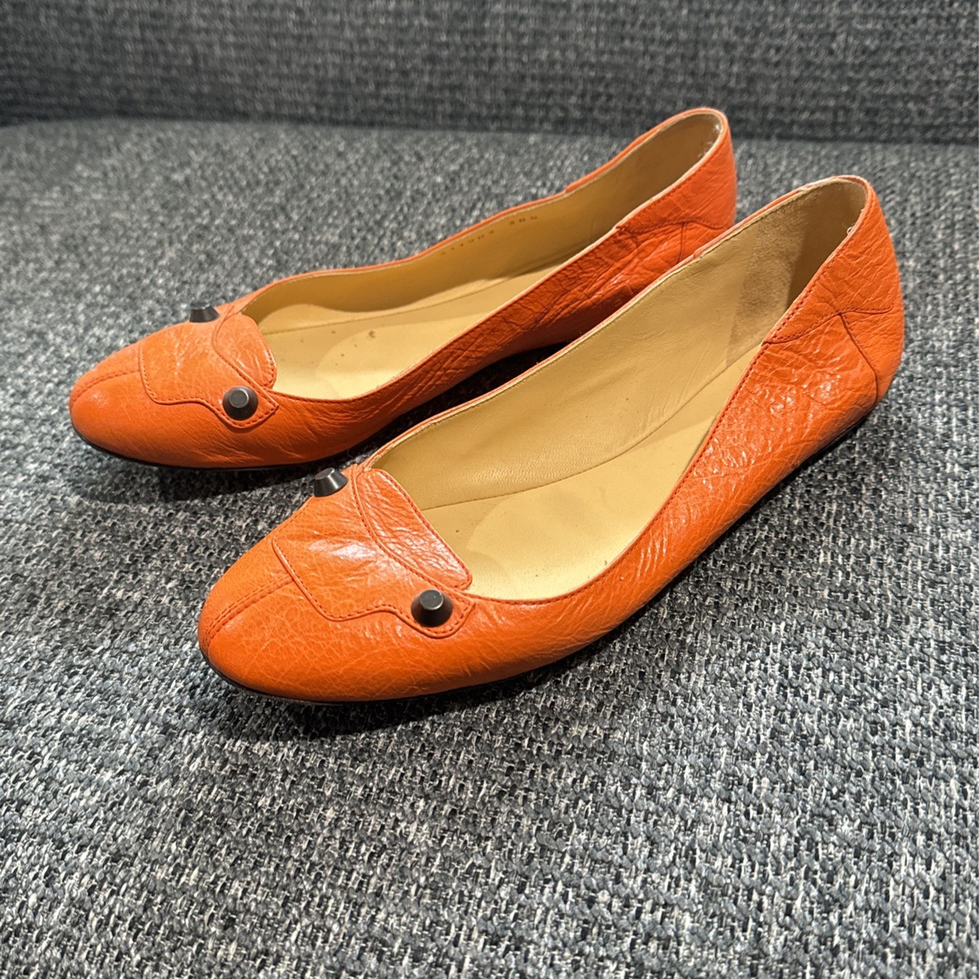 Balenciaga Arena Flats Orange EC