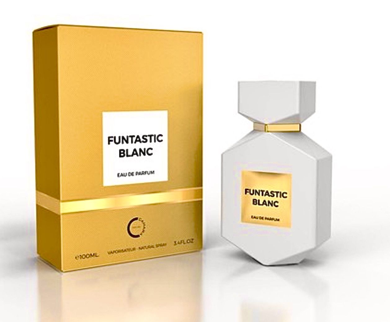 Funtastic Blanc by Camara Eau de Parfum Spray Unisex 3.4 FL oz / 100 ML New in Box