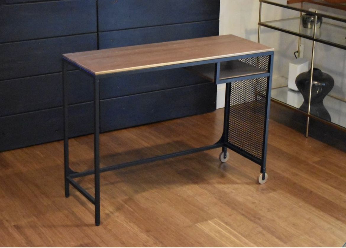 Ikea wood/metal 'Fjallbo' laptop desk