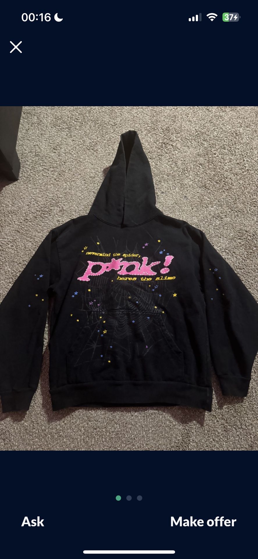 Black Spider Hoodie