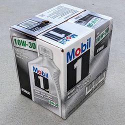 NEW Mobil 1 Advanced Full Synthetic motor engine oil 10W-30, 1 quart/6 pack
