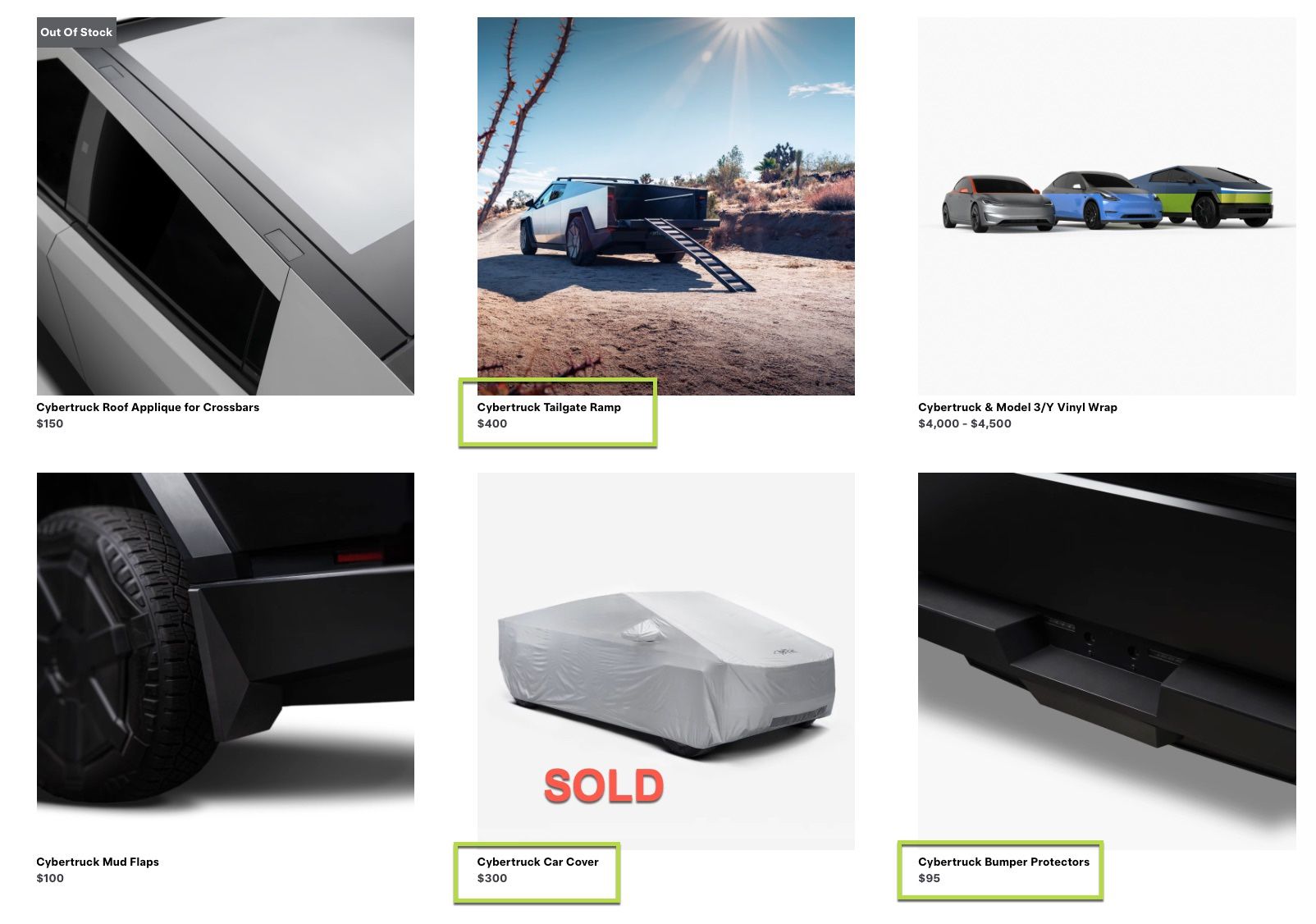 Cybertruck Rim & Accessories