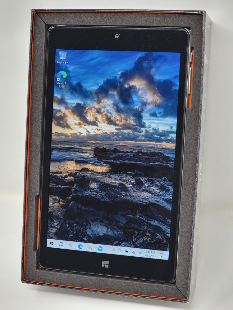 NuVision 8" Full HD Windows Tablet w/ Folio Case and Screen Protector