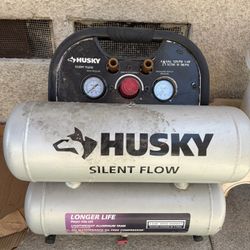 husky silent flow compressor 