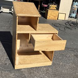 Kids Real Wood Cabinet With Wheels-$20