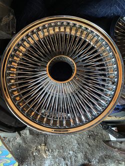 Chrome Wire Spoke Car Wheel Rim