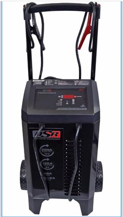 Schumacher Electric DSR Pro Series 6V / 12V Battery Charger Engine Starter & Maintainer - Heavy Duty Wheeled Battery Charger - 125/250 Amps - with 50-
