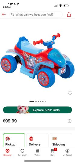 Spideman Ride On Toy