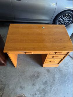 Solid wood desk
