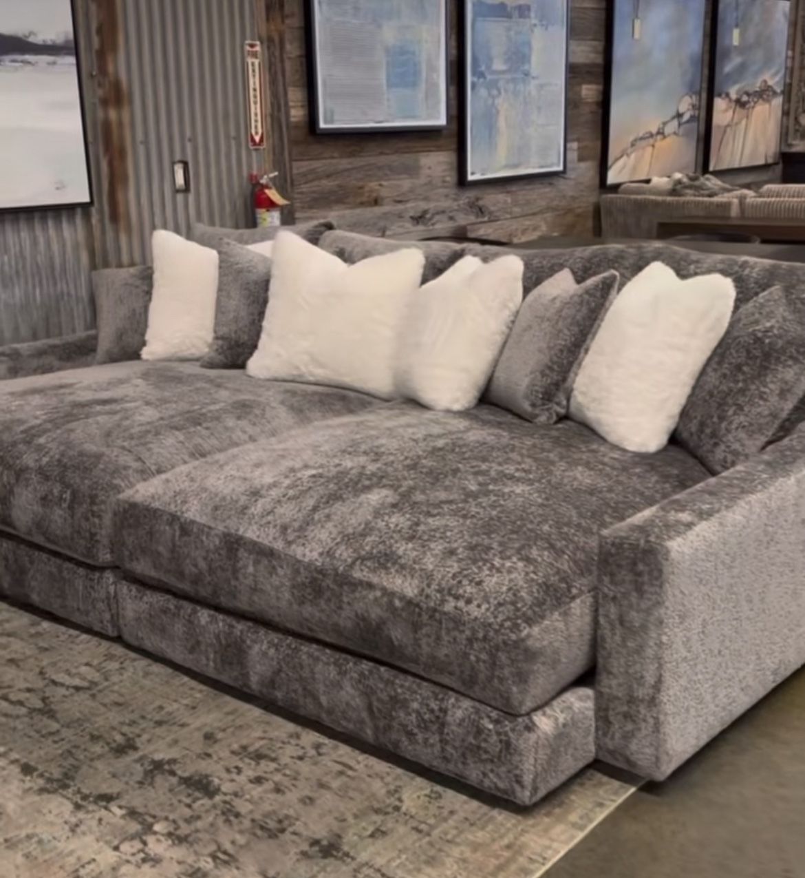 Gray Sofa Bed , Gray Sleeper , Spacious Couch