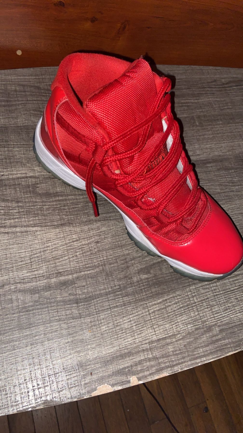 Win Like ’96 / varsity-red style of AJ11