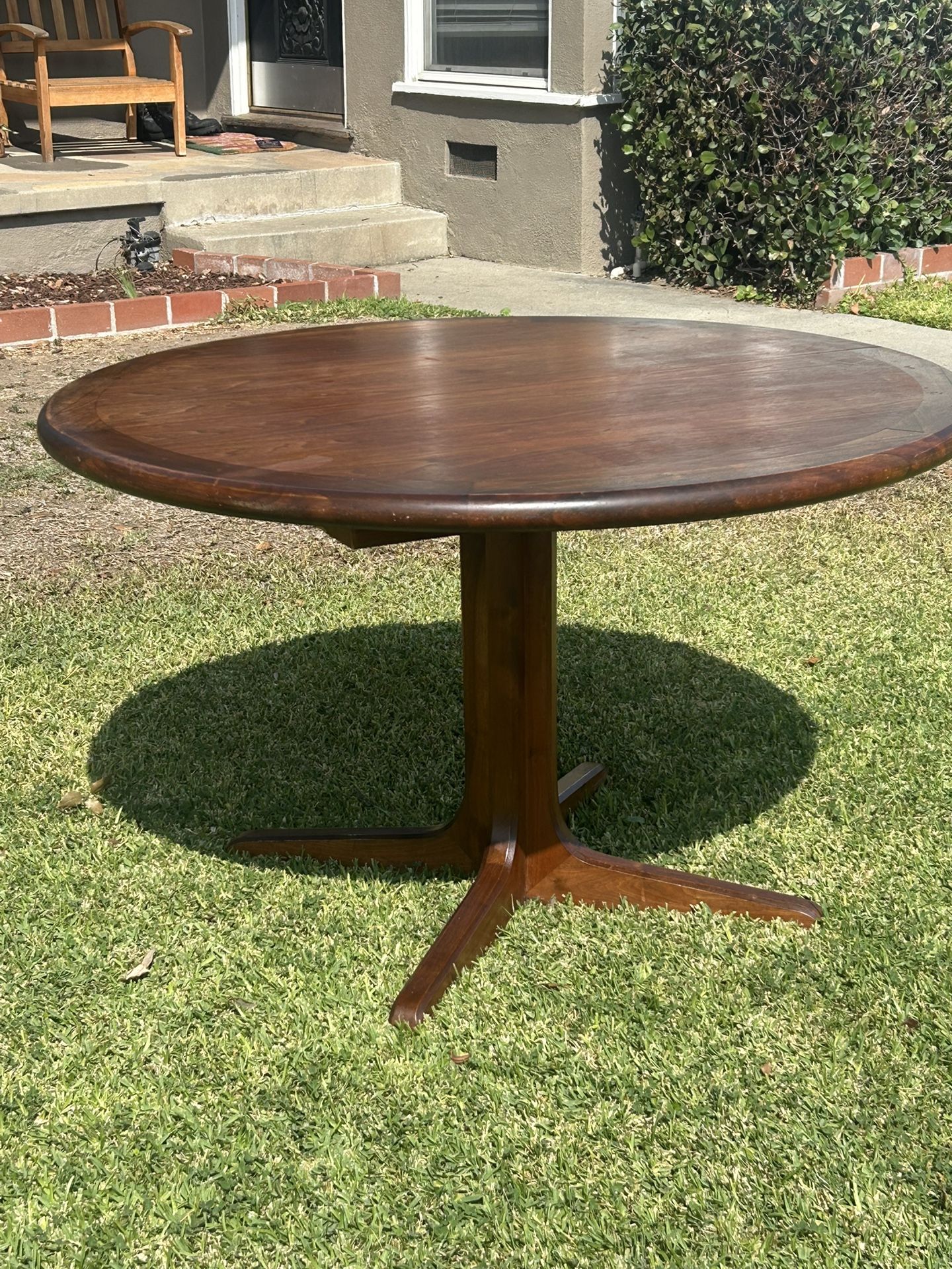 Mid Century Solid Teak Watertown Table- Vintage Walnut Finish
