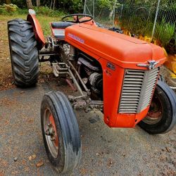 Classic Massey-Ferguson 35 Gas Tractor + 4" JBAR Brush Hog