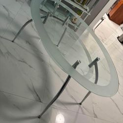 White Glass Coffee Table 