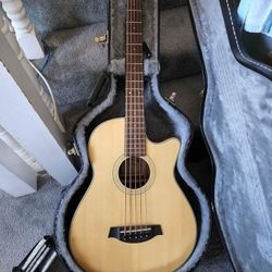 Ibanez Bass Accoustic With Hard Case