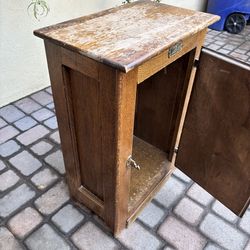 Oak clothes hamper or storage unit
