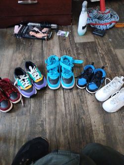 Young boys shoes  11.5C, 9C, 8C,8C,8C,11C